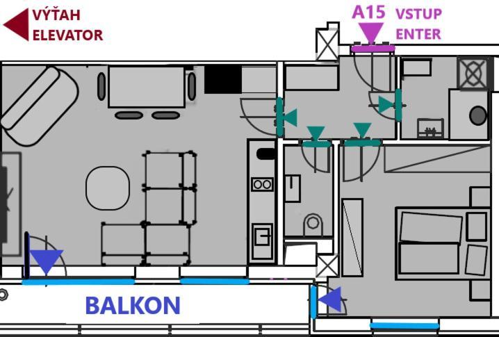 Apartment Mala Praha & Parking In The Garage Žilina Esterno foto